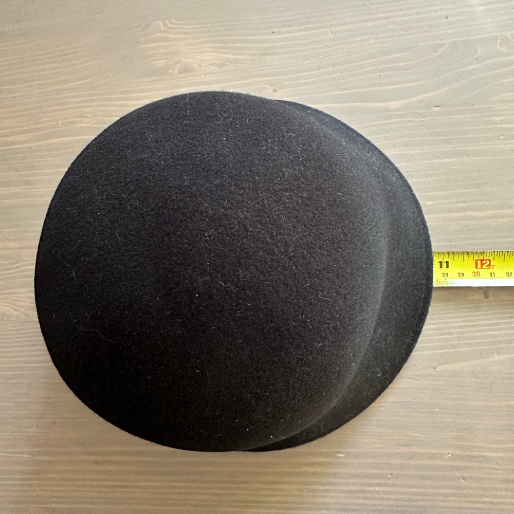 Black Wool Bucket Hat - Picture 4 of 5